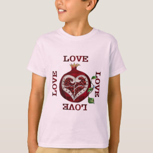 Pomegranate Heart LOVE Valentine T-Shirt