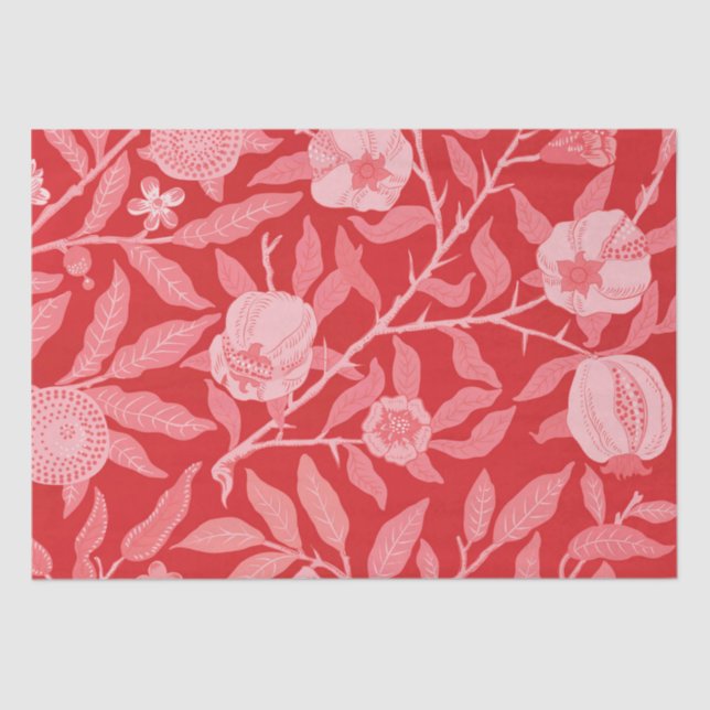 Pomegranate in Christmas Red Tissue Paper (Front)