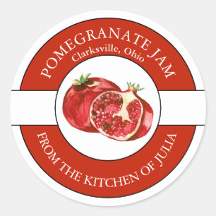 Pomegranate Jam Label