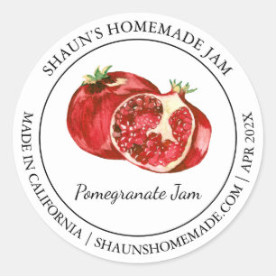 Pomegranate Jam Modern label