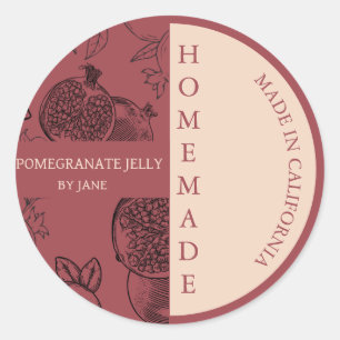 Pomegranate Jelly Modern Business Label