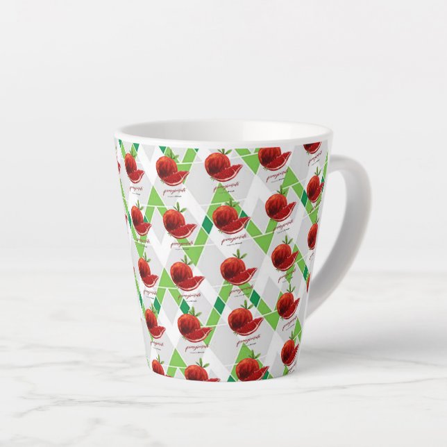 Pomegranate Latte Mug (Right Angle)