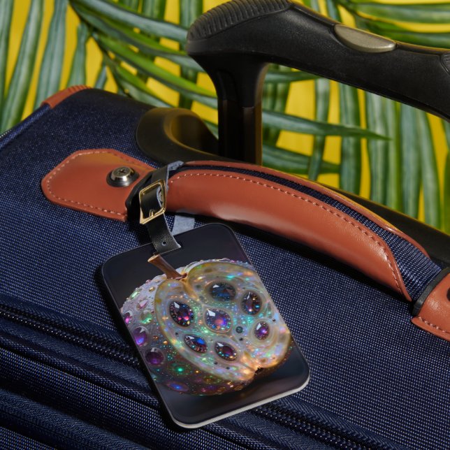 Pomegranate  luggage tag (Front Insitu 1)