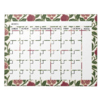 Pomegranate Notepad Calendar