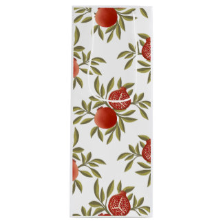 Pomegranate Pattern Botanical Wine Gift Bag
