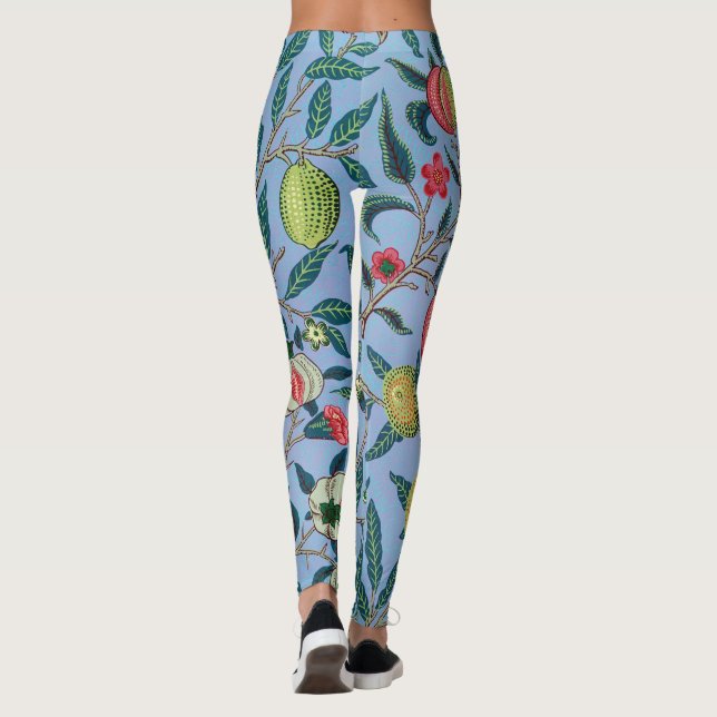 Pomegranate Pattern by William Morris Leggings (Back)