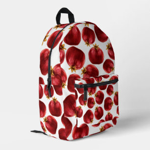 Pomegranate Pattern Printed Backpack