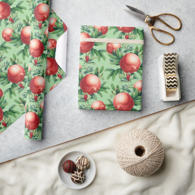 Pomegranate Pattern Wrapping Paper (Crafts)