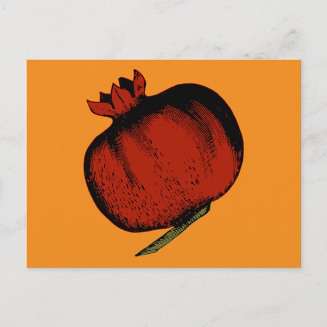 Pomegranate Postcard (Front)