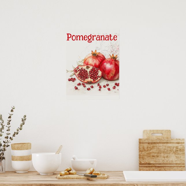 Pomegranate Poster (Kitchen)
