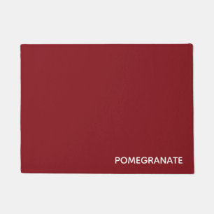 Pomegranate red color name doormat