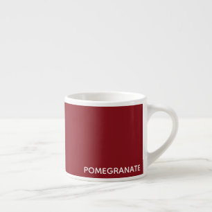 Pomegranate red colour name espresso cup