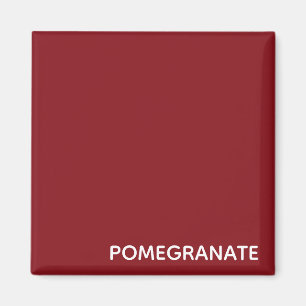 Pomegranate red colour name magnet