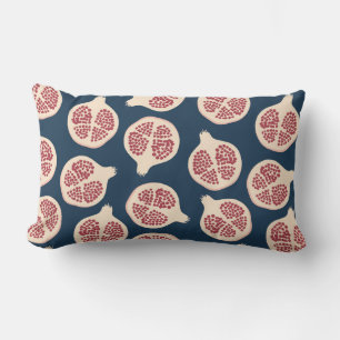 Pomegranate seamless pattern,background with pomeg lumbar cushion