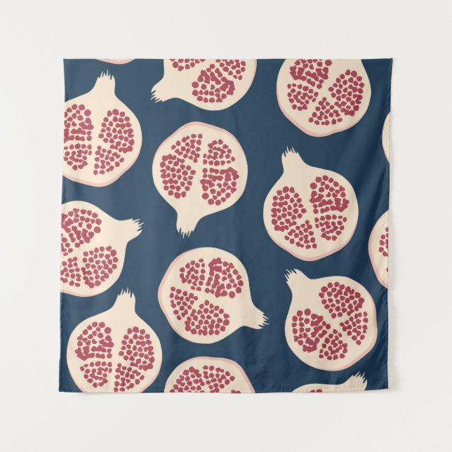 Pomegranate seamless pattern,background with pomeg tapestry (Front)