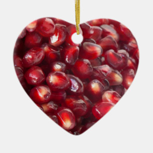 Pomegranate seeds ceramic tree decoration