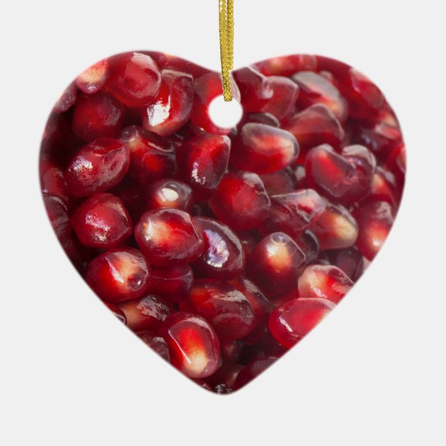 Pomegranate seeds ceramic tree decoration (Front)