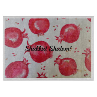 Pomegranate Shabbat Challah Board