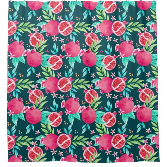 Pomegranate Shower Curtain (Front)