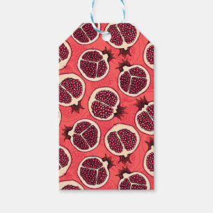 Pomegranate slices 2 gift tags