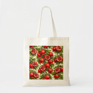 Pomegranate Slices Botanical Tote Bag