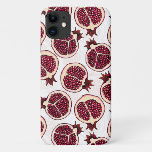 Pomegranate slices on white Case-Mate iPhone case