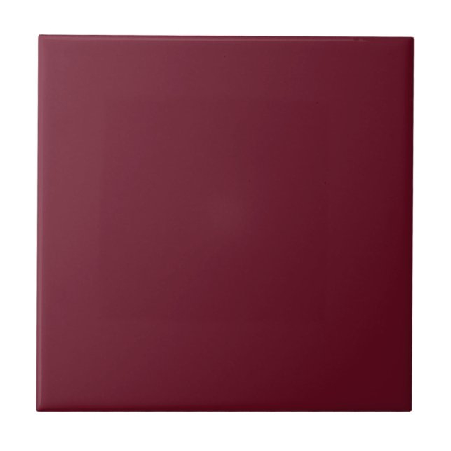 Pomegranate Solid Colour Tile (Front)