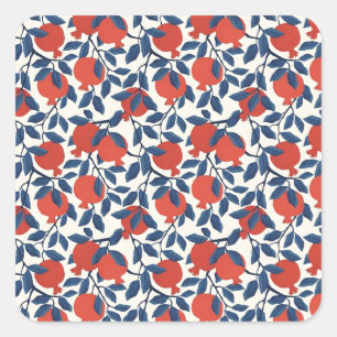 Pomegranate  square sticker
