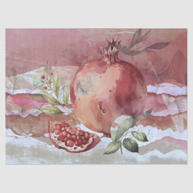 pomegranate tissue paper (Front)