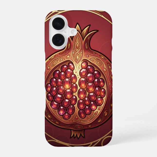 Pomegranate - Valuable Fruit for Health '10 iPhone 16 Case (Back)