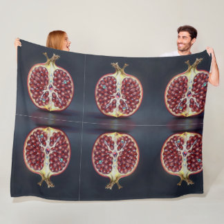 Pomegranate – Valuable Fruit for Health  Fleece Blanket