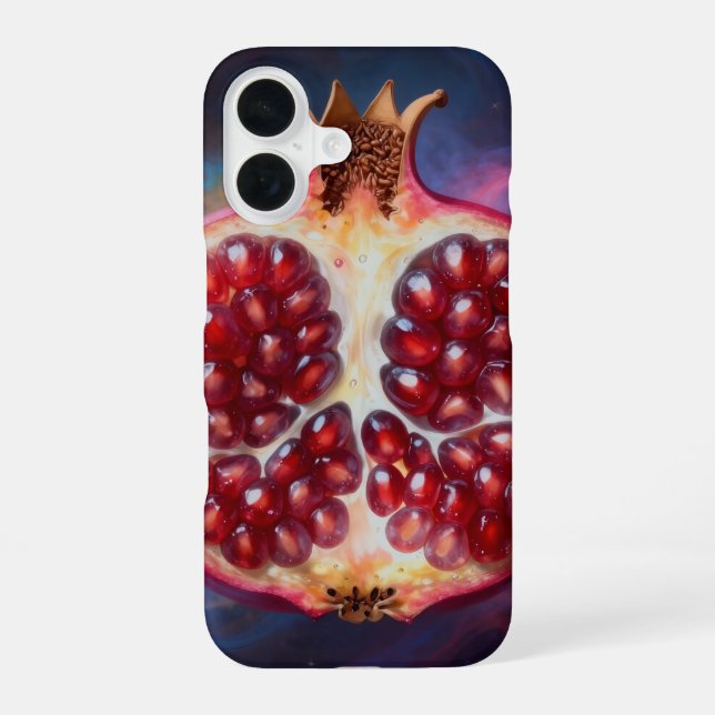 Pomegranate – Valuable Fruit for Health² iPhone 16 Case (Back)