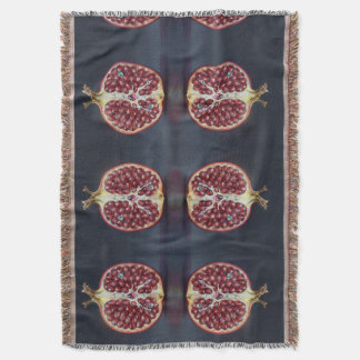 Pomegranate – Valuable Fruit for Health  Throw Blanket