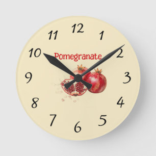 Pomegranate Wall Clock