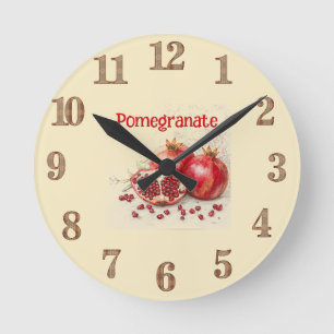 Pomegranate Wall Clock