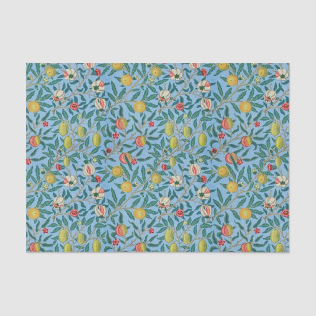 Pomegranate William Morris original blue Tissue Pa Tissue Paper (Front)