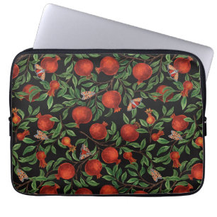 Pomegranates and Bella Moths Laptop Sleeve