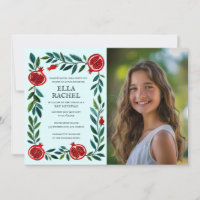 Pomegranates Custom PHOTO B'nai Bat Bar Mitzvah