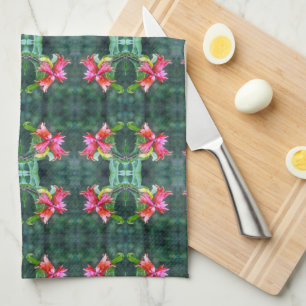 Pomegranates Growing Tea Towel