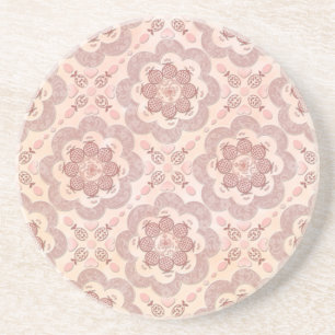 Pomegranates Hearts and beads Coaster
