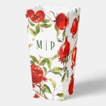 Pomegranates watercolor theme Bright colours