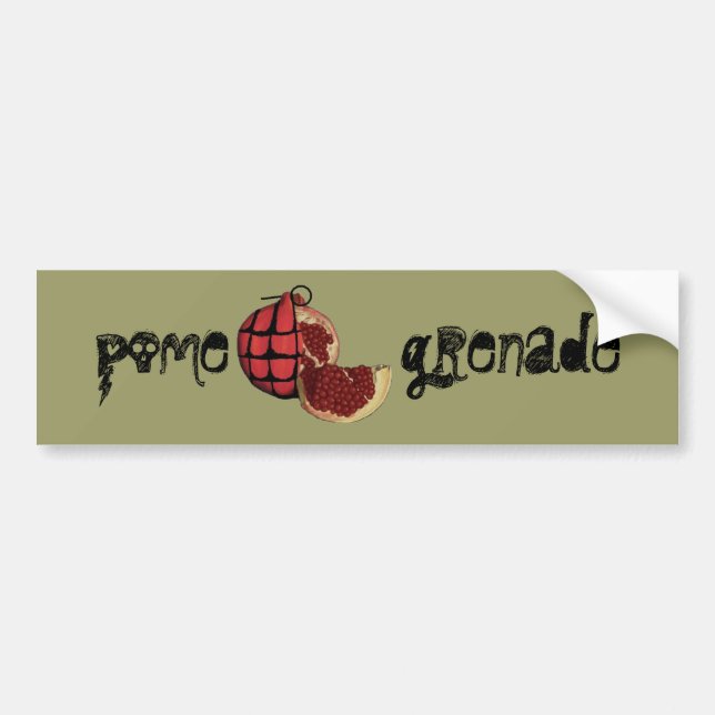 pomegrenade bumper sticker (Front)