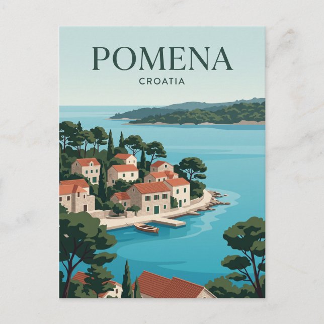 Pomena Croatia Postcard (Front)