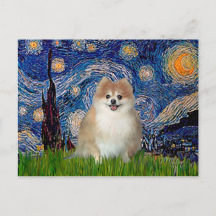 Pomeranian 1 - Starry Night Postcard
