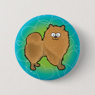 Pomeranian 6 Cm Round Badge