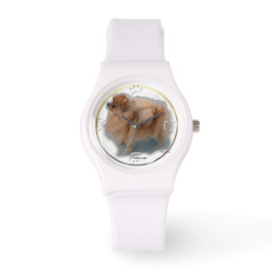 Pomeranian Art Gifts Watch