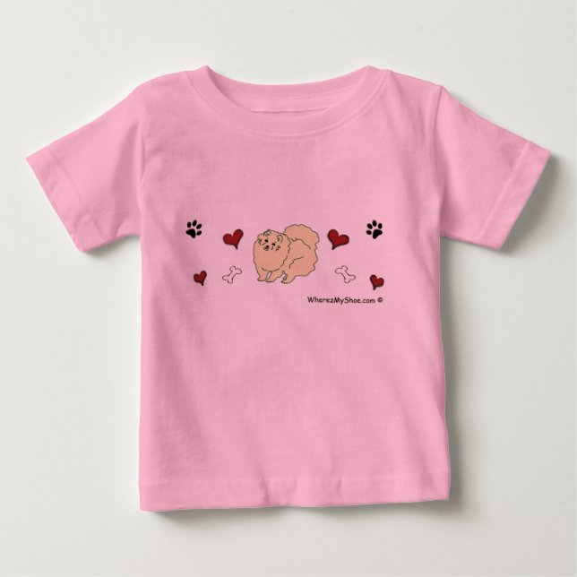pomeranian baby T-Shirt (Front)