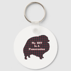 Pomeranian BFF Gifts Key Ring