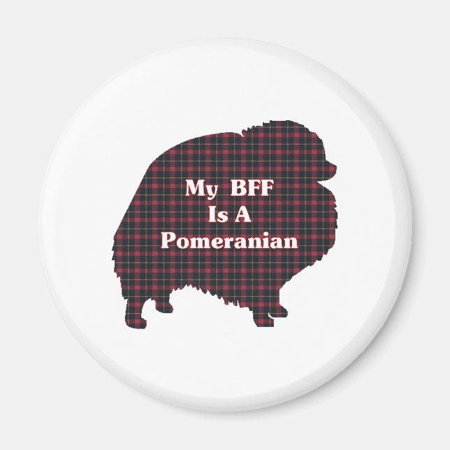 Pomeranian BFF Gifts Magnet (Front)