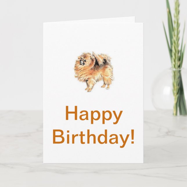 Pomeranian Card (Front)